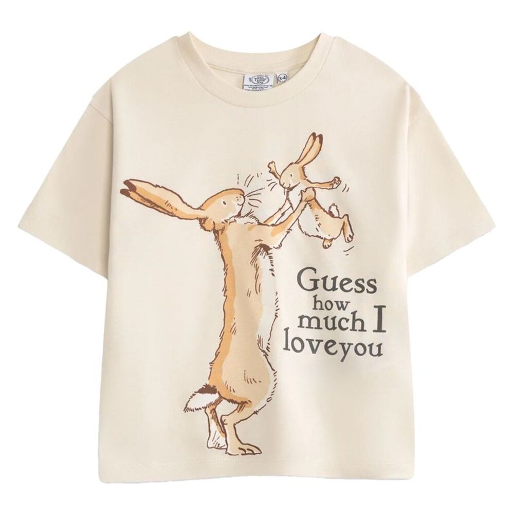 Guess How Much I Love You Childrens/Kids Character T-Shirt / Cream